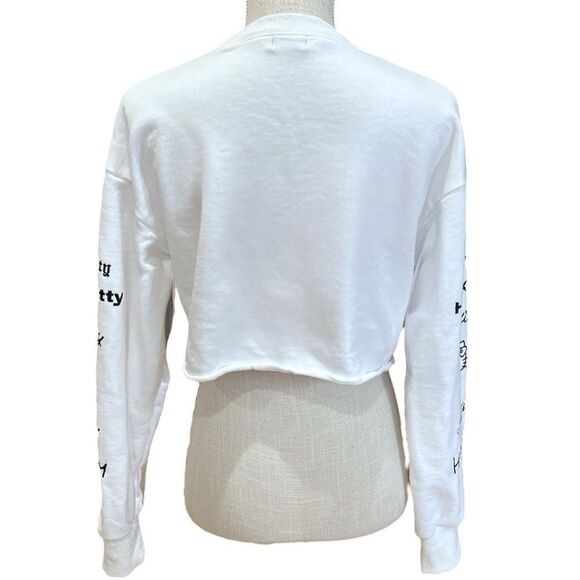 Fig & Viper White  Hello Kitty Pullover Raw Hem Sweater 
Size M - Picture 10 of 11